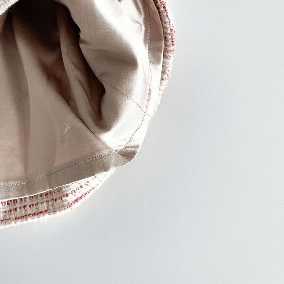 Tahari Womens Tweed Sleeveless Sheath Dress Red Cream White Size 8 - Picture 3 of 7